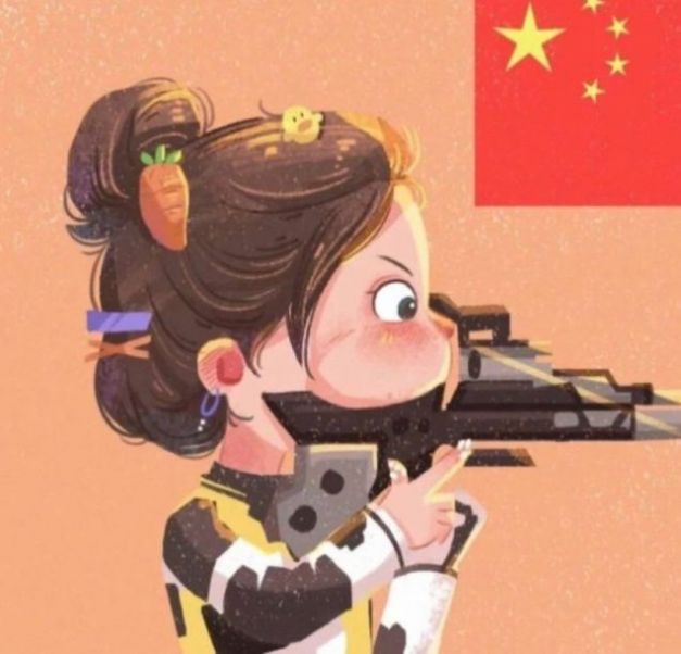 杨倩比心图片高清