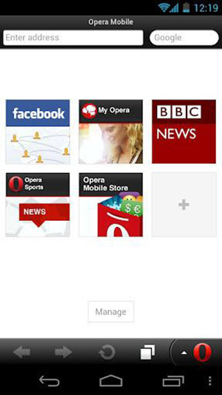 opera mobile浏览器 