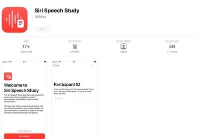 siri speech study app