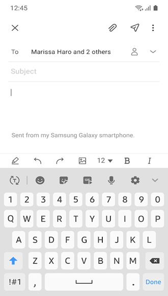 samsung email 