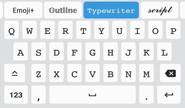 fonts emoji keyboard (字体表情符号输入法)