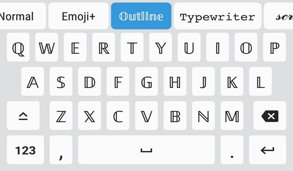 fonts emoji keyboard (字体表情符号输入法)