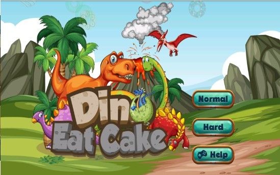 dino eat cake