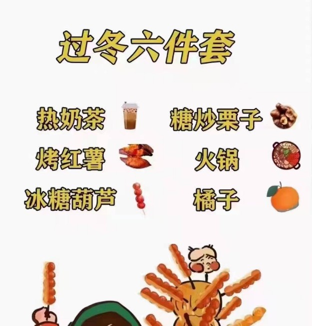 抖音坐等过冬六件套表情包图片大全