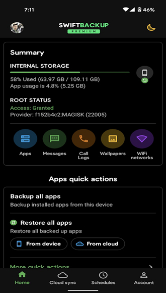swift backup 