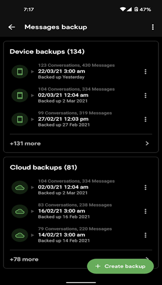 swift backup 