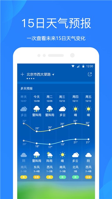 天气预报app