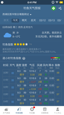 钓鱼天气预报专业版