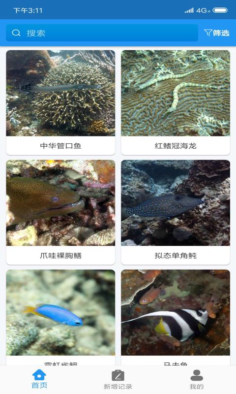 常见珊瑚礁鱼类速查app