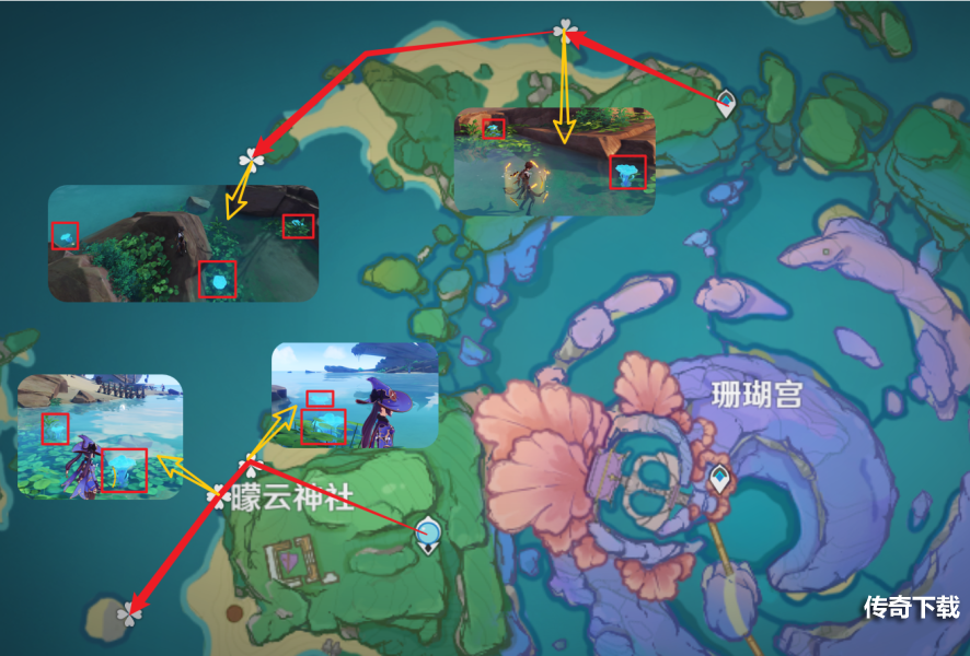 原神八重神子突破材料在哪采集 原神海灵芝采集路线图