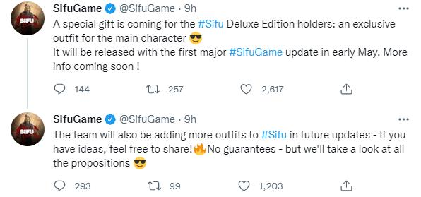 《师父》宣布豪华版补偿5月上线，主角专属服饰